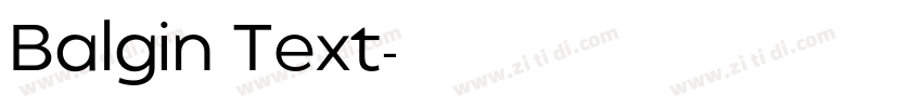 Balgin Text字体转换 Balgin Text字体转换